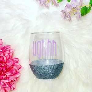Ughhh Stemless Wine Glass 15OZ